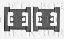 BORG & BECK bbk1409 -  Комплектующие, колодки дискового тормоза